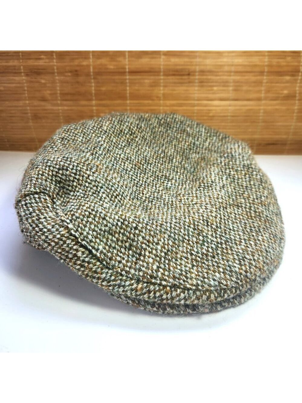 Harris Tweed Glenappin Newsboy Hat Medium 21.5” Wool Handwoven Scottish Cap